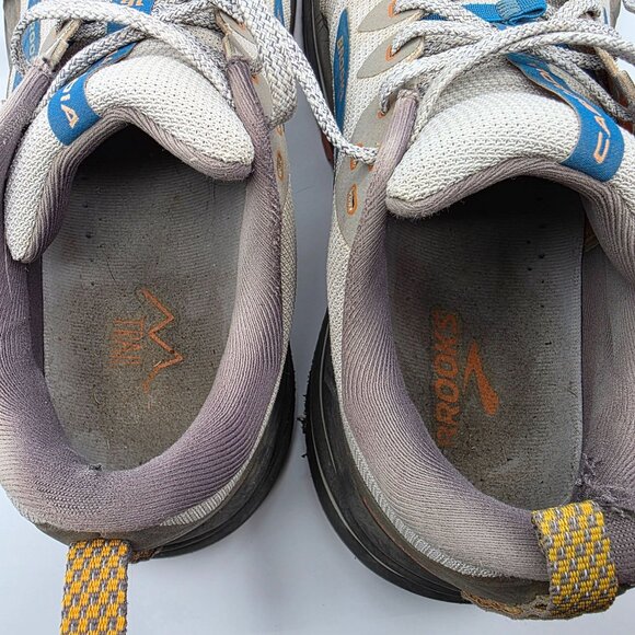 Brooks Cascadia 16 Mens Size 12 Oyster Mushroom Alloy Orange Athletic Shoes - Picture 9 of 13